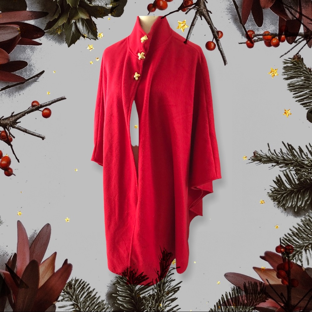 Red plush cape